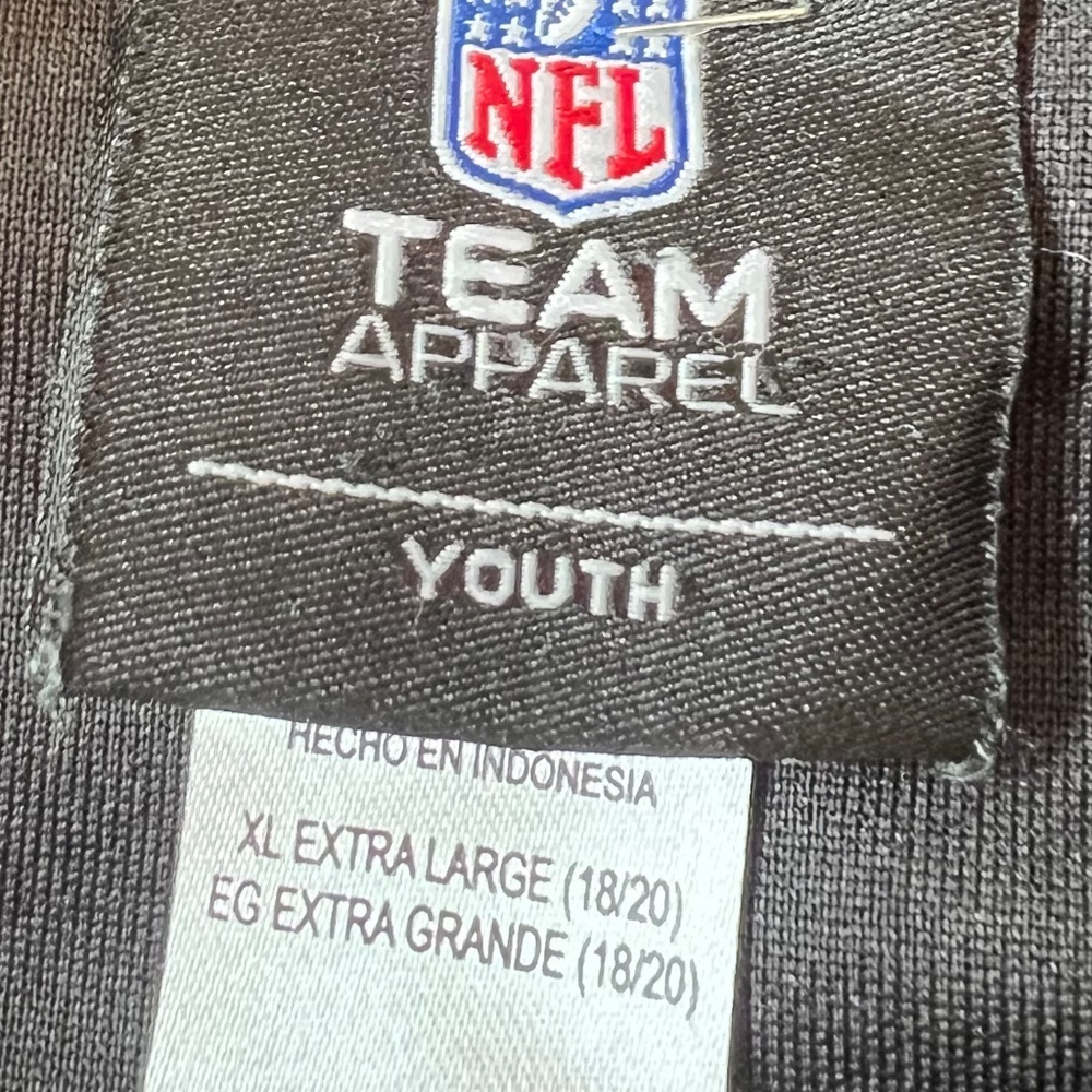 NFL Pittsburg Steelers Football Team Apparel Black Activewear Hoodie, Youth XL - Picture 4 of 10